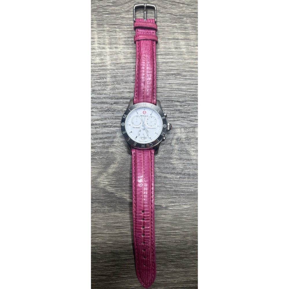 MICHELE Watch MW Sport Chronograph Daytona Day-date Women's Excellent!